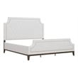 Pulaski Asher Park King Upholstered Bed in Piano Brown