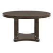 Pulaski Asher Park Round Dining Table in Piano Brown
