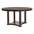 Pulaski Asher Park Round Dining Table in Piano Brown