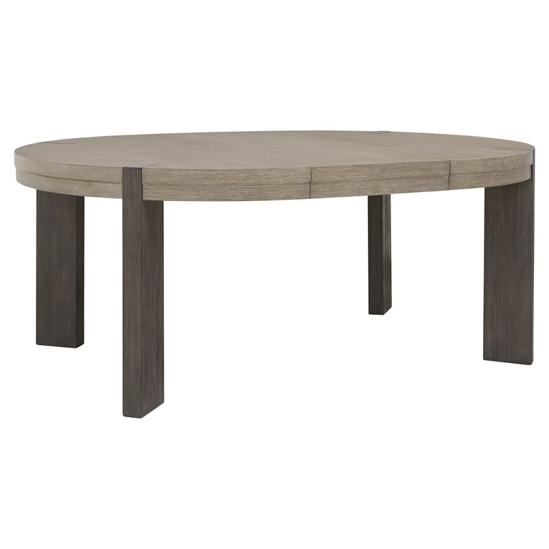 Pulaski Anderson Park Moose Trail And Frontier Round Dining Table in Brown