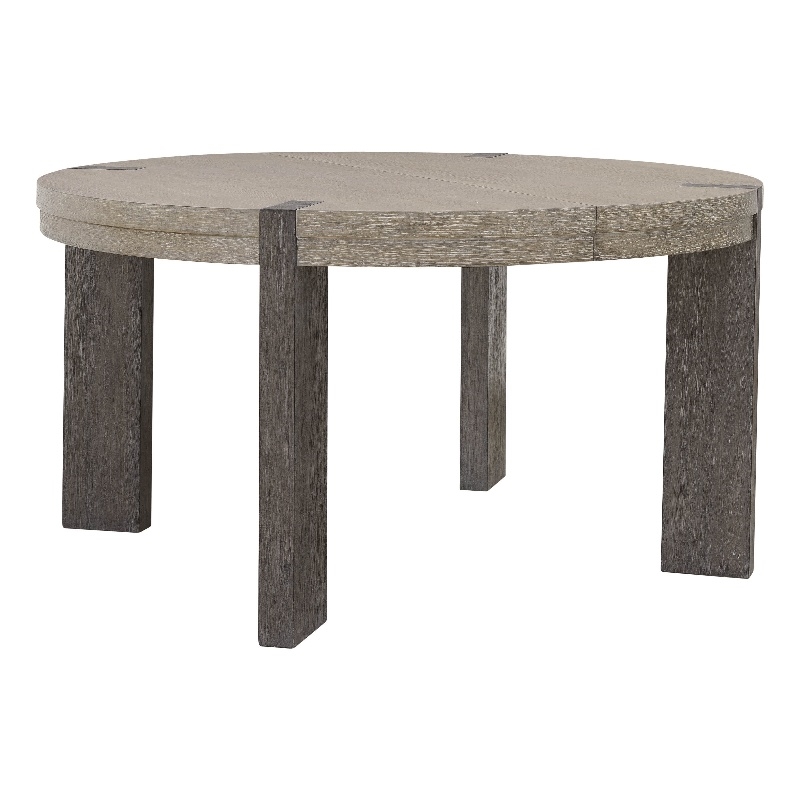 Pulaski Anderson Park Moose Trail And Frontier Round Dining Table in Brown