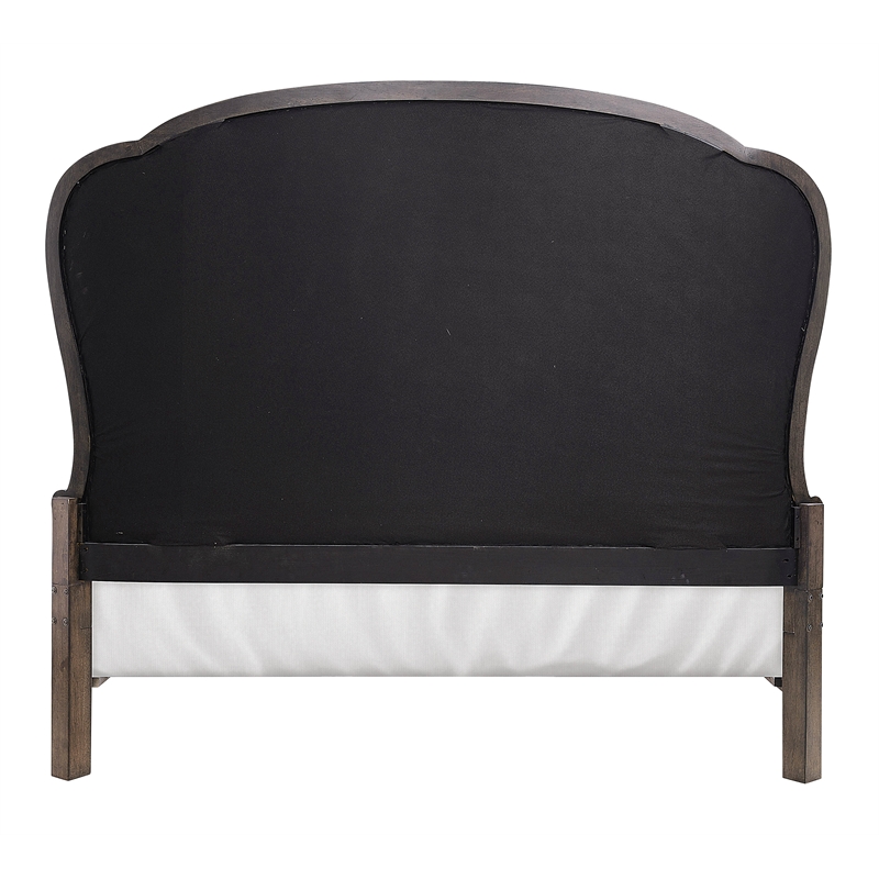 Pulaski Saddle Creek Timber Queen Upholstered Bed in Brown