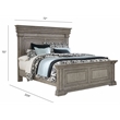 Pulaski Madison Ridge Queen Panel Bed With Blanket Chest Footboard in Taupe
