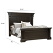 Pulaski Caldwell California King Panel Bed in Deep Brown