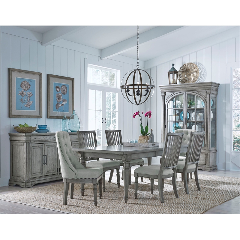 Pulaski Madison Ridge Farmhouse Server in Buff Grey