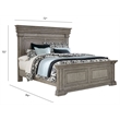 Pulaski Madison Ridge Queen Panel Bed in Heritage Taupe