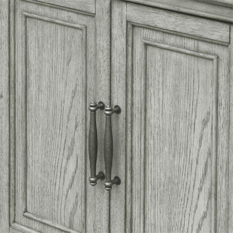 Pulaski Madison Ridge Server With Hutch in Buff Grey