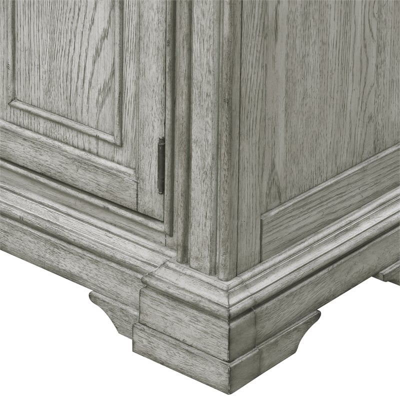 Pulaski Madison Ridge Server With Hutch in Buff Grey