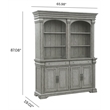 Pulaski Madison Ridge Server With Hutch in Buff Grey