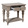 Pulaski Kingsbury 1 Drawer Open Nightstand in French Gray