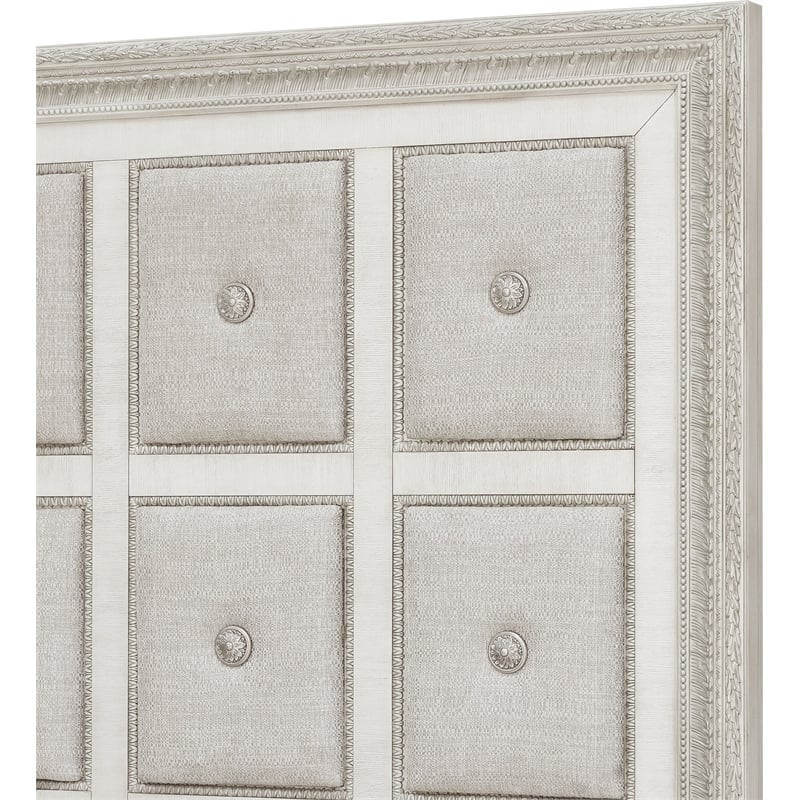 Pulaski Camila Queen Upholstered Bed in Creamy White