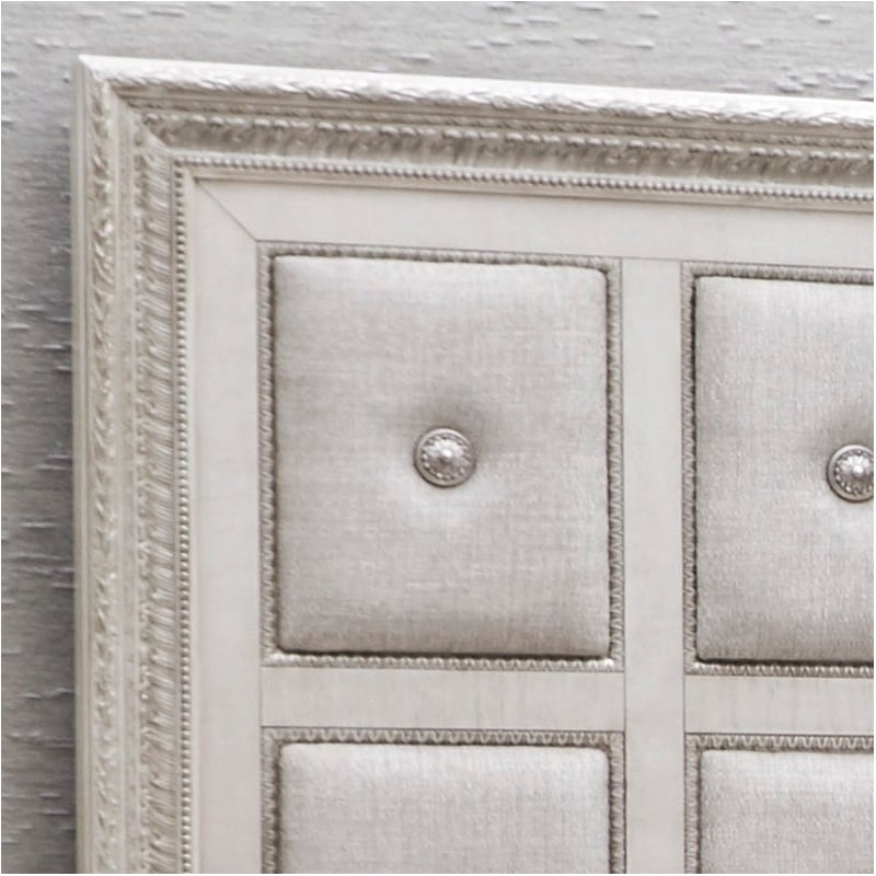 Pulaski Camila King Upholstered Bed in Creamy White