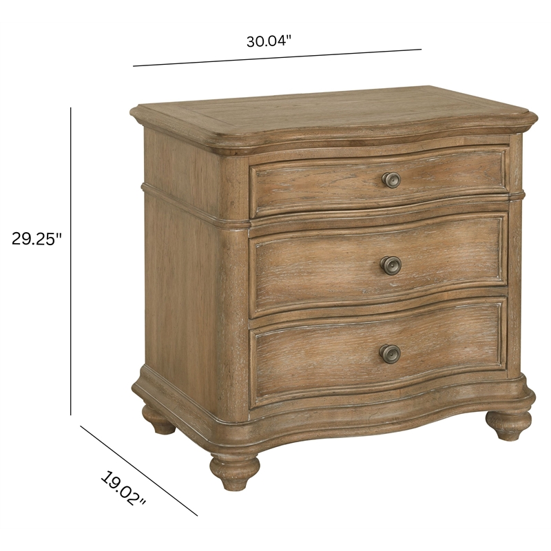 Pulaski Weston Hills Nightstand in Flax Seed