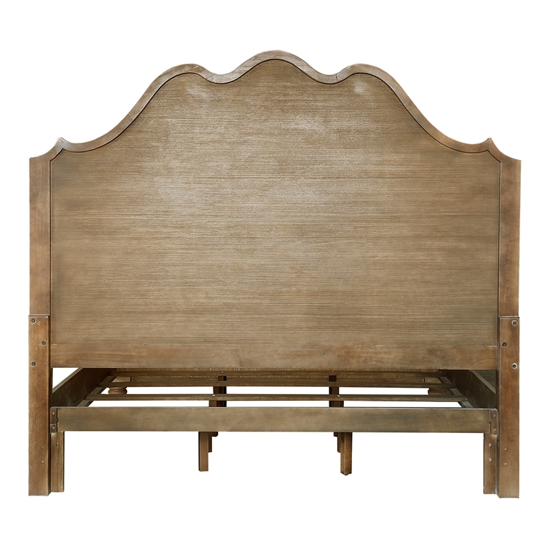 Pulaski Weston Hills Queen Upholstered Bed in Flax Seed