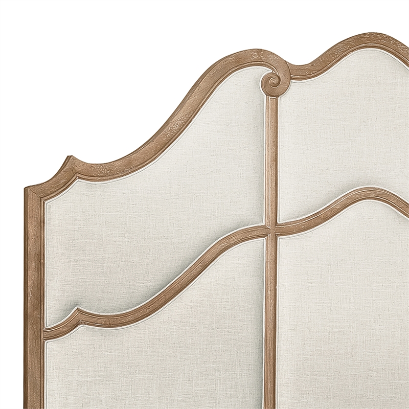 Pulaski Weston Hills Queen Upholstered Bed in Flax Seed