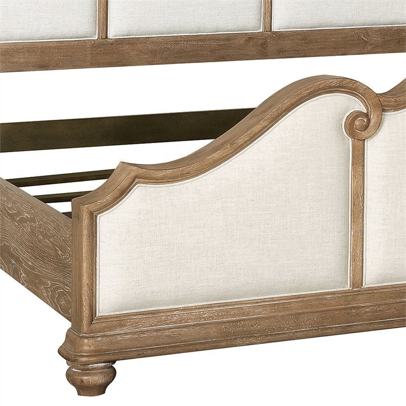 Pulaski Weston Hills Queen Upholstered Bed in Flax Seed