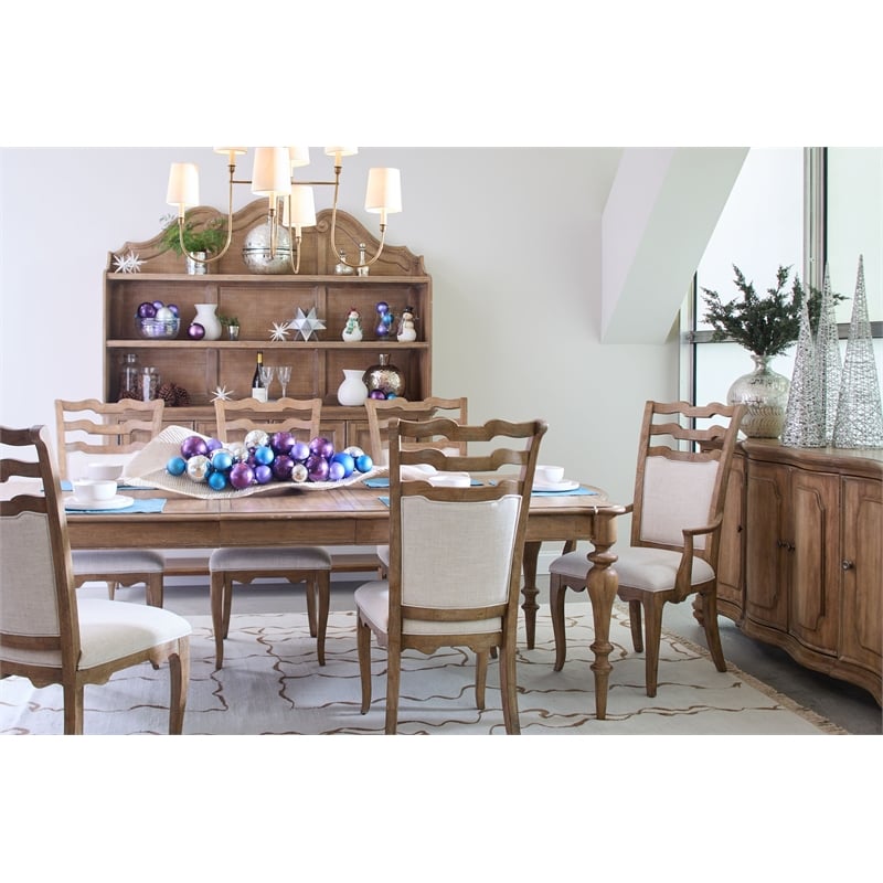 Pulaski Weston Hills Sideboard And Hutch in Flax Seed