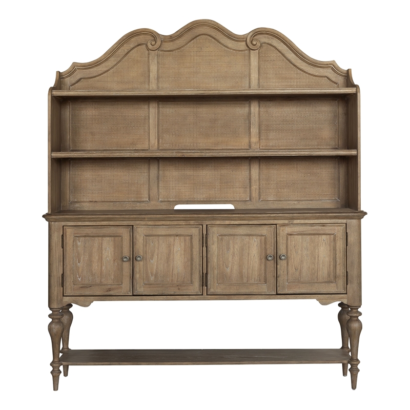 Pulaski Weston Hills Sideboard And Hutch in Flax Seed