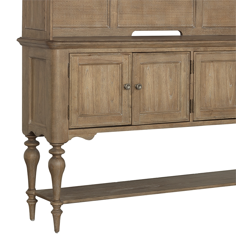 Pulaski Weston Hills Sideboard And Hutch in Flax Seed