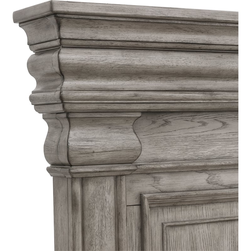 Pulaski Madison Ridge Cal King Panel Bed With Blanket Chest Footboard in Taupe