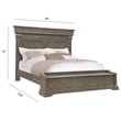 Pulaski Madison Ridge Cal King Panel Bed With Blanket Chest Footboard in Taupe