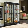 Hardwood Side-Entry 5 Shelf Curio Cabinet in Onyx Black by Pulaski Furniture