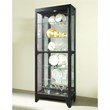 Hardwood Side-Entry 5 Shelf Curio Cabinet in Onyx Black by Pulaski Furniture