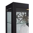 Hardwood Side-Entry 5 Shelf Curio Cabinet in Onyx Black by Pulaski Furniture