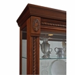 Hardwood Sliding Glass Door Curio Cabinet in Cherry Brown by Pulaski Furniture
