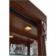 Hardwood Sliding Glass Door Curio Cabinet in Cherry Brown by Pulaski Furniture