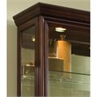 Hardwood Sliding-Door Curio Cabinet in Cherry Brown by Pulaski Furniture