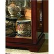Hardwood Mirrored Curio Cabinet in Victorian Cherry Finish by Pulaski Furniture