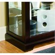 Wood-Framed Sliding Door Curio Cabinet in Chocolate Brown by Pulaski Furniture