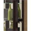 Slim Hardwood Side Entry Curio Cabinet in Cherry Brown by Pulaski Furniture