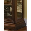 Poplar Wood Sliding-Door Curio in a Rich Brown Finish by Pulaski Furniture