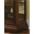 Poplar Wood Sliding-Door Curio in a Rich Brown Finish by Pulaski Furniture