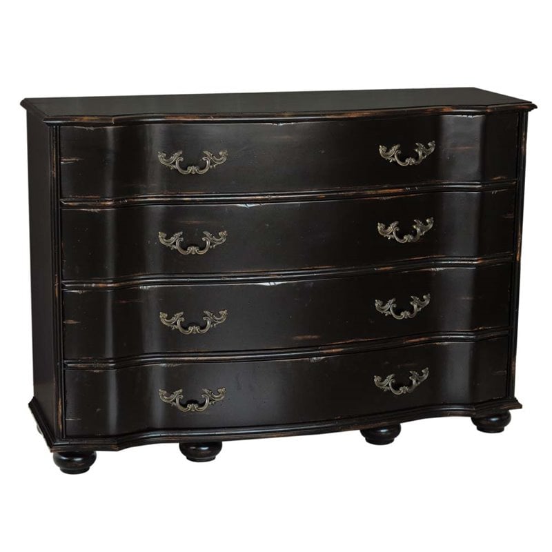 Pulaski 4 Drawer Accent Chest in Antique Black - 730056