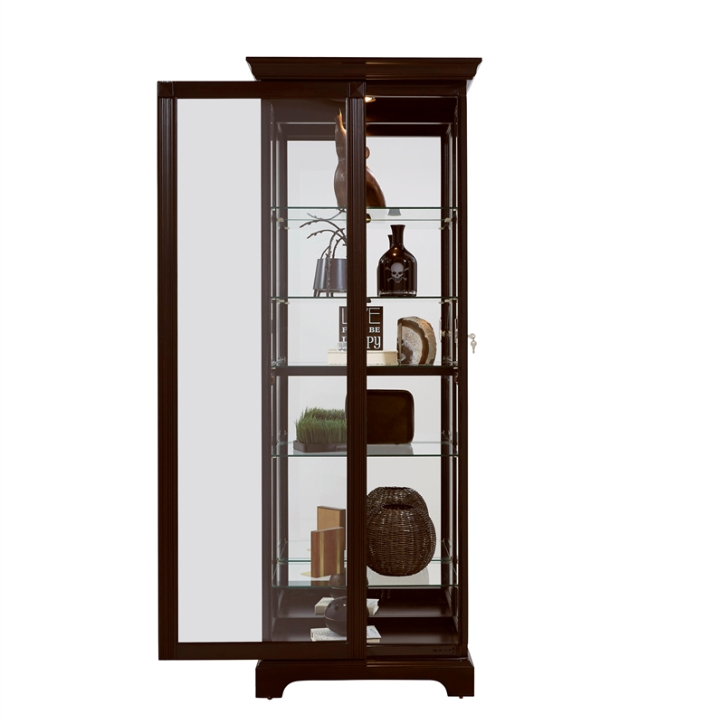 Pulaski Curio Display Cabinet In Painted Black 21459