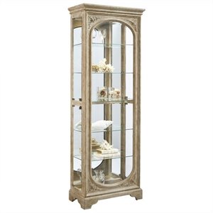 Curio Cabinets Cymax S Ski Curio In Light Wood
