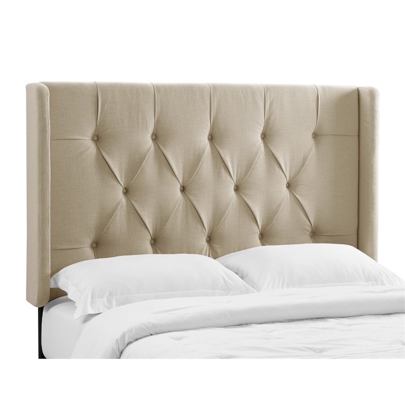 Pulaski Upholstered Full or Queen Panel Headboard in White - DS-8634-250