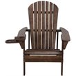 W Unlimited Earth Patio Adirondack Chair with Cup Holder in Brown (Set of 2)