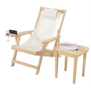 w unlimited romantic wood and canvas adirondack furniture set in natural