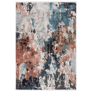abani azure 6'w x 9'd azr160a abstract copper gray area rug