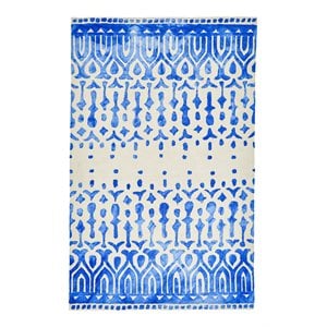 feizy garcia 8' x 11' eco friend outdoor fabric area rug in ibiza blue/ivory