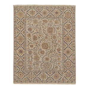 feizy amherst 2' x 3' luxe soumak inspired wool area rug in ivory cream