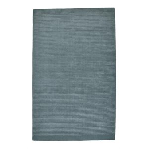 feizy wardon 5' x 8' indoor-outdoor solid fabric area rug in blue/wolf gray
