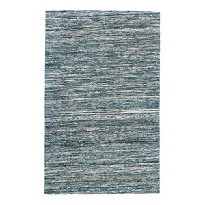 feizy arushi 5' x 8' handmade recycled fabric area rug in shaded spruce green