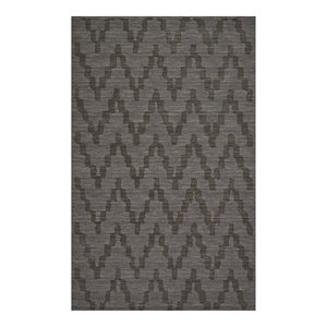 feizy soma 8' x 11' solid high/low design wool area rug in stone/pewter gray