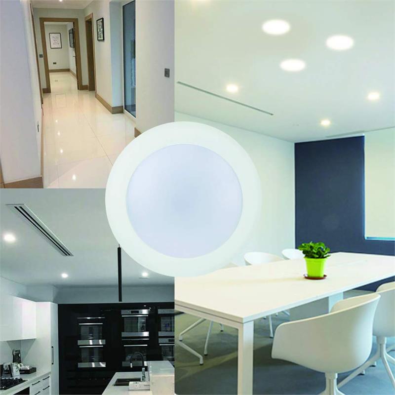 7.5 in. Tunable CCT Integrated LED J-Box Recessed Can Mounted Disk Light 4 Pack