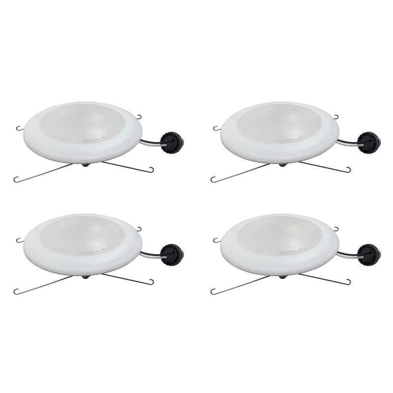 7.5 in. Tunable CCT Integrated LED J-Box Recessed Can Mounted Disk Light 4 Pack